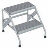 Vestil Aluminum 2 Step Stand 500 Lb. Capacity Silver SSA-2
